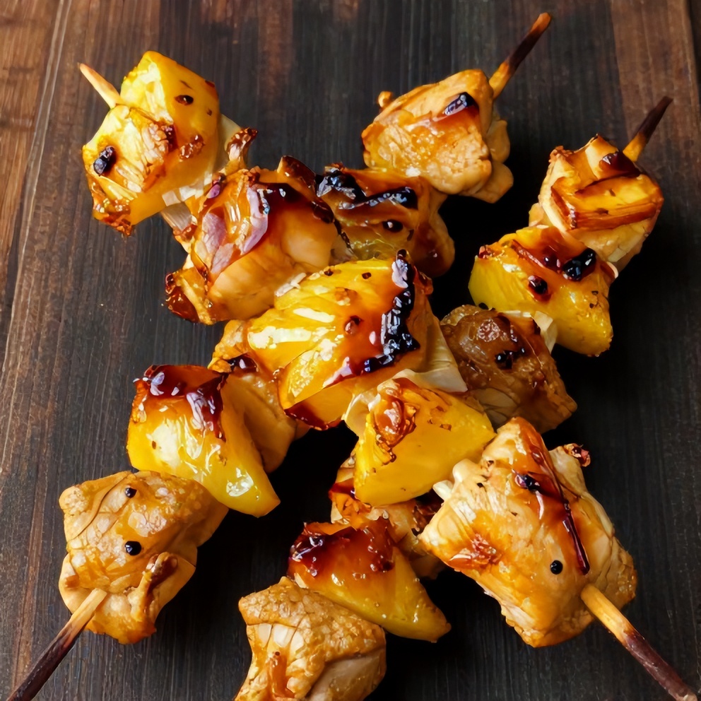 Pineapple Chicken Kabobs Teriyaki Easy and Quick