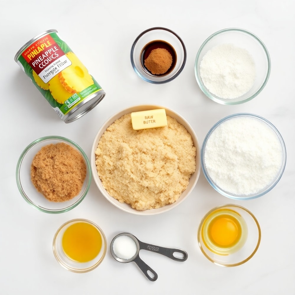 Pineapple Upside Down Sugar Cookies Ingredients