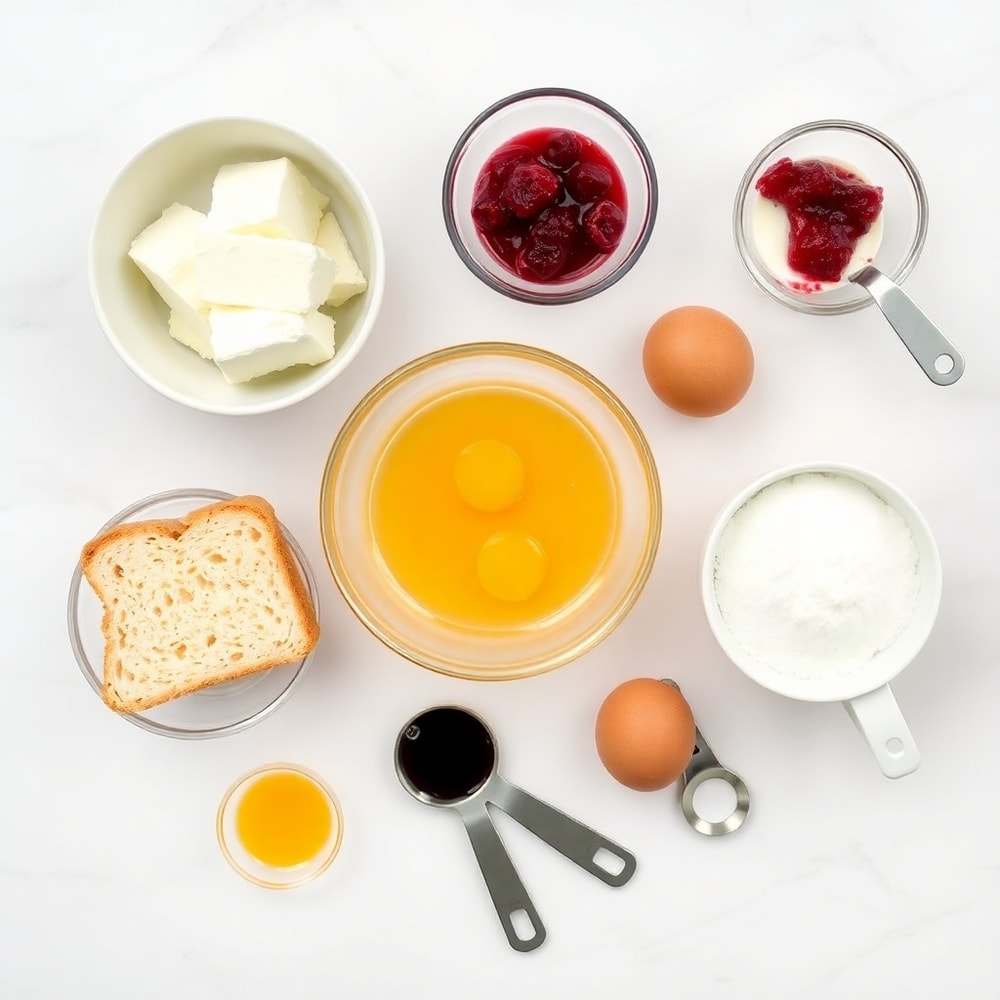 Raspberry Cheesecake French Toast Casserole Ingredients