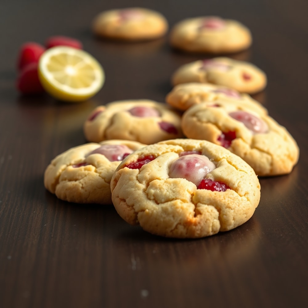 raspberry lemon cookies