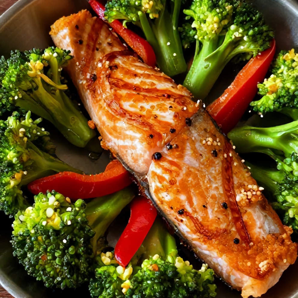sheet pan orange chili salmon