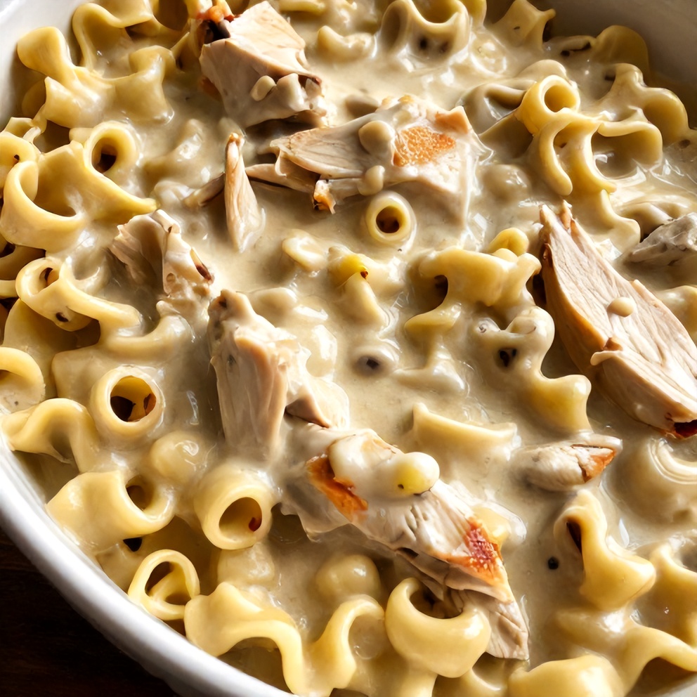 Slow Cooker Creamy Chicken Tortellini