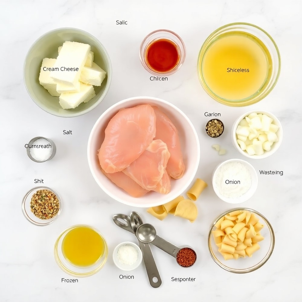 Slow Cooker Creamy Chicken Tortellini Ingredients