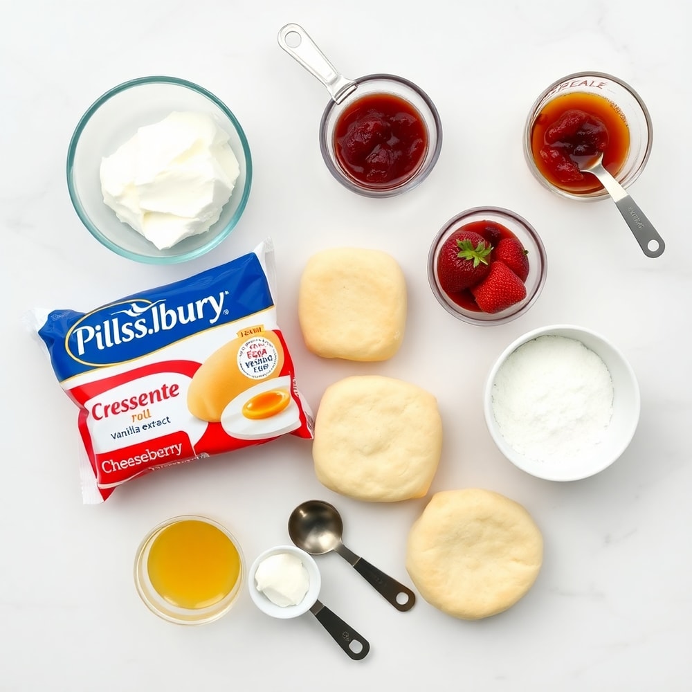 Strawberry Cheesecake Breakfast Rolls Ingredients