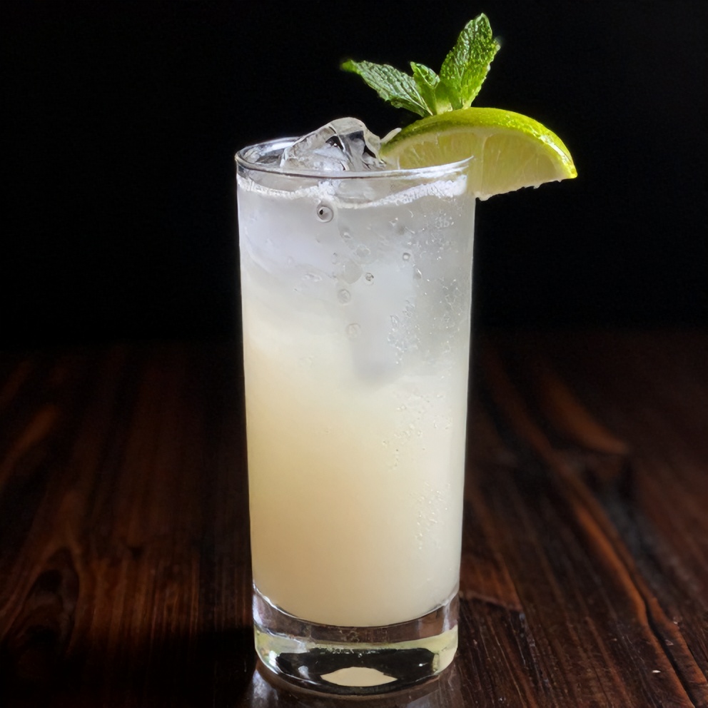 White Christmas Mojito in a glass